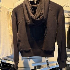 Pure Barre Black Cozy Zip Front Hoodie